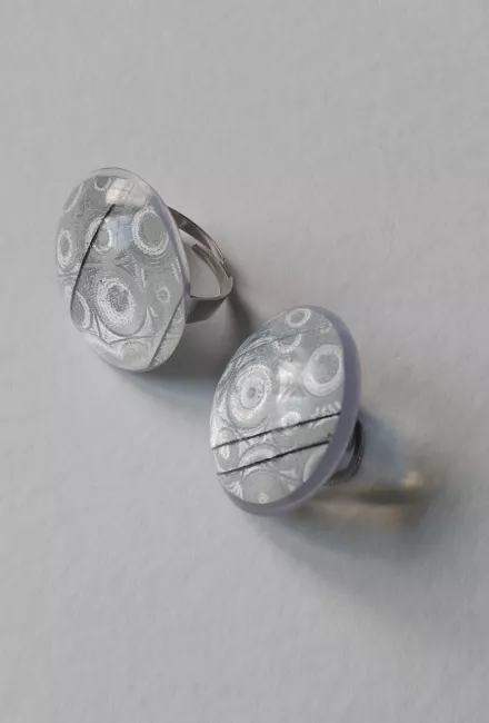 ANILLOS HILO-PAPEL METALIZADO