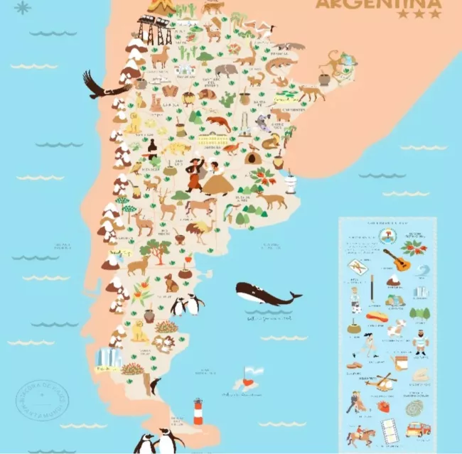 mapa argentina xl