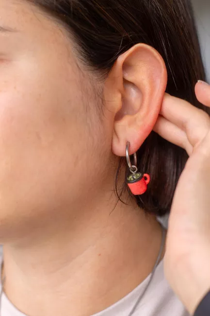 aro de matecito puesto