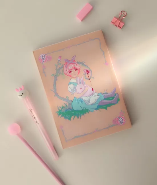 Cuaderno en pasteles colección Alicia