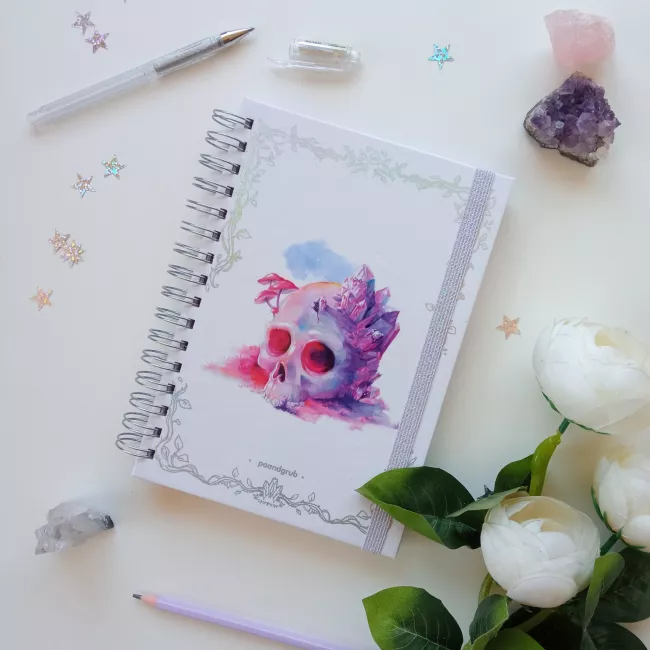 Cuaderno A5 con portada en acuarelas