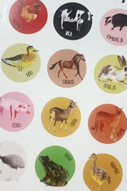 Stickers animales campo