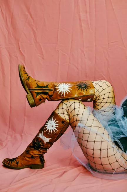 botas estampadas artesanalmente