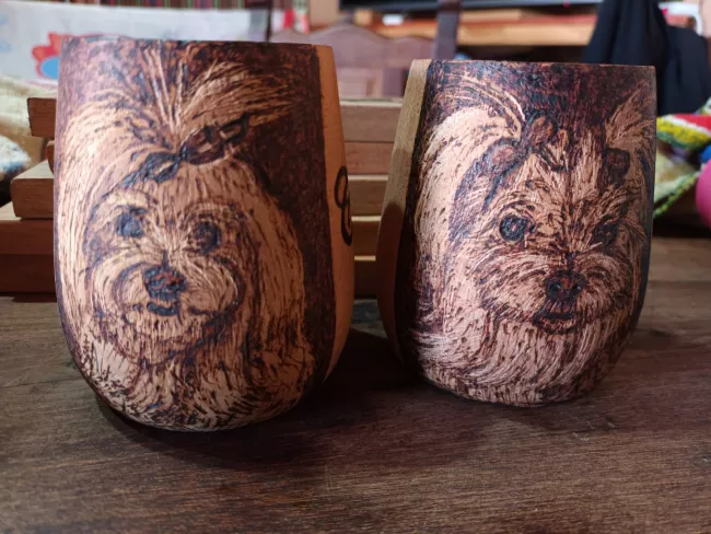 mates personalizados pirograbado artesanl