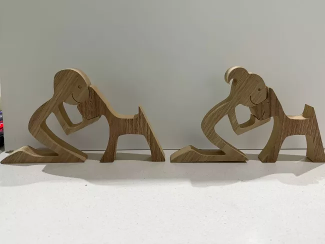 figura nene nena perro